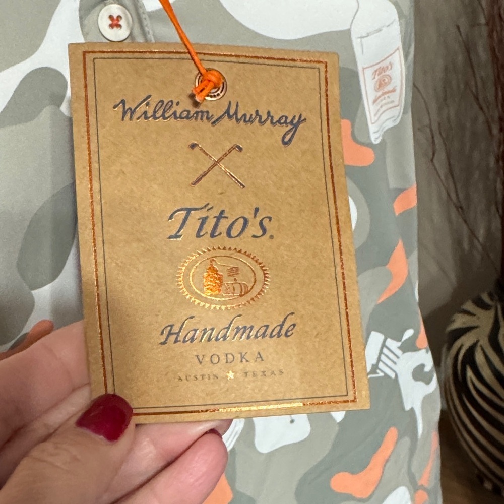 Women's Camouflage Tito’s Sleeveless Polo Top - Picture 2 of 9